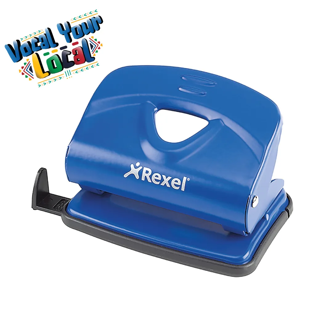 value 2 hole punches - 20 sheets - blue
