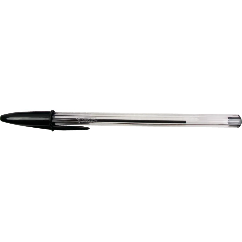 crystal xtra life ballpoint pen - 1.0mm - black