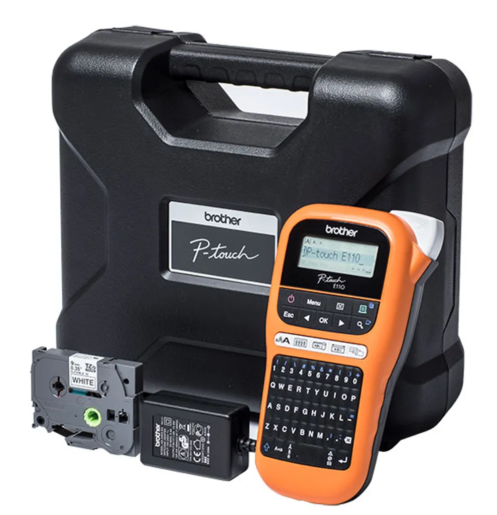 p-touch pt-e110vp handheld labelling machine