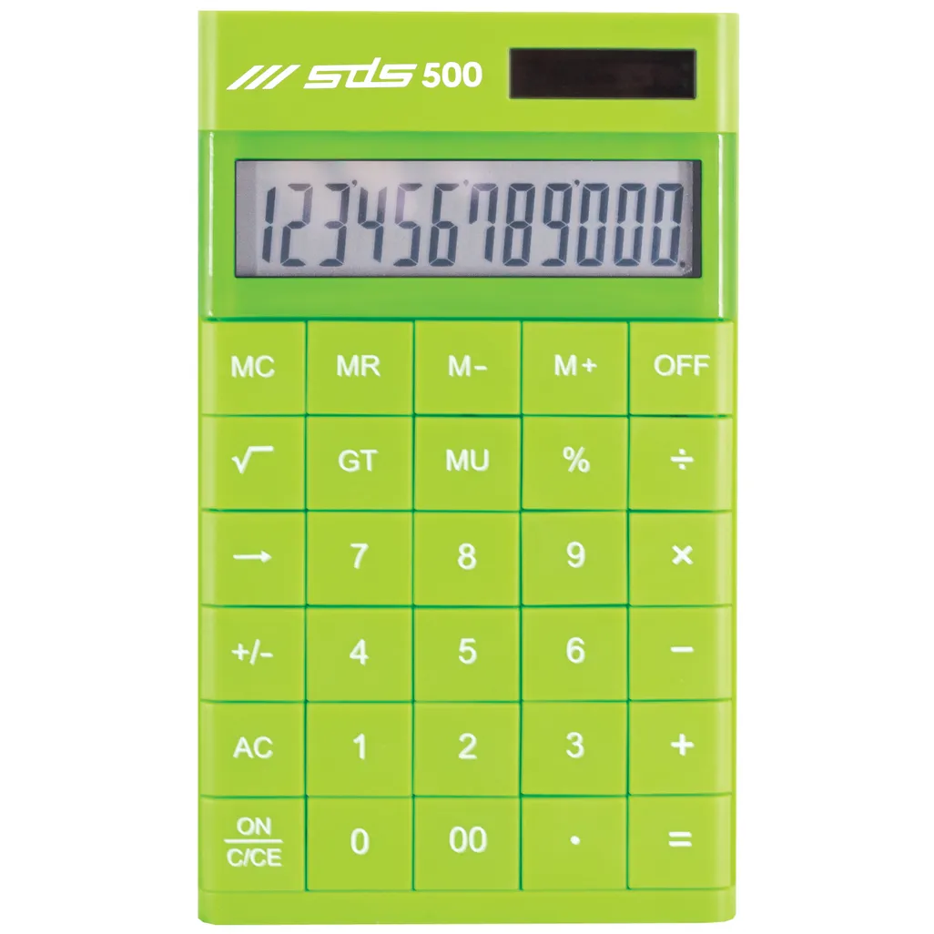 digit desktop calculator - 12 digit - green