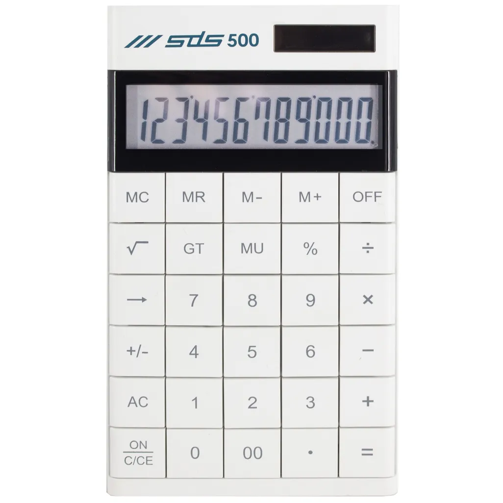 digit desktop calculator - 12 digit - white