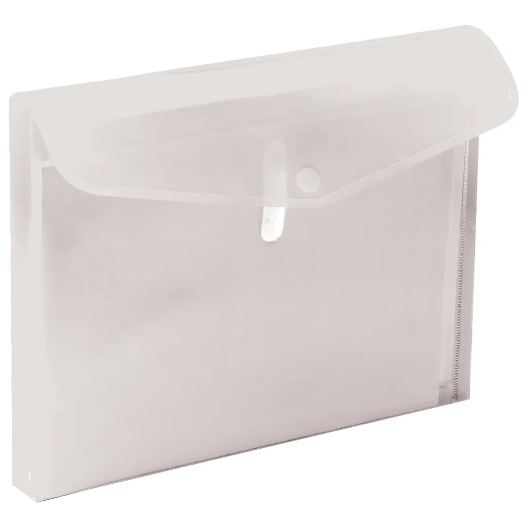 expandable business envelope - a4 - clear - 5 pack