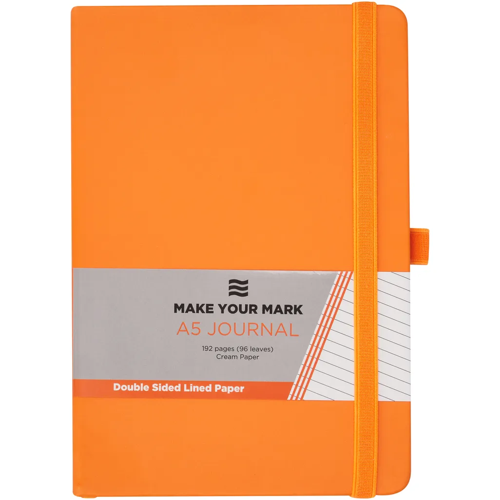a5 notebooks/journals - 192 page - orange