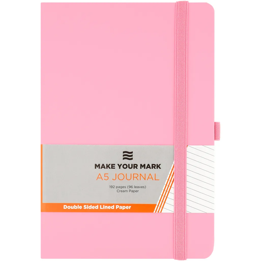 a5 notebooks/journals - 192 page - pink