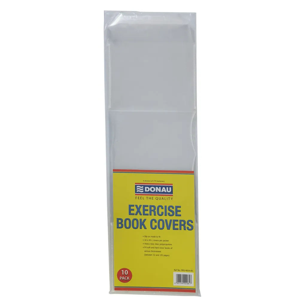 book covers - a5l 140 micron - clear - 10 pack