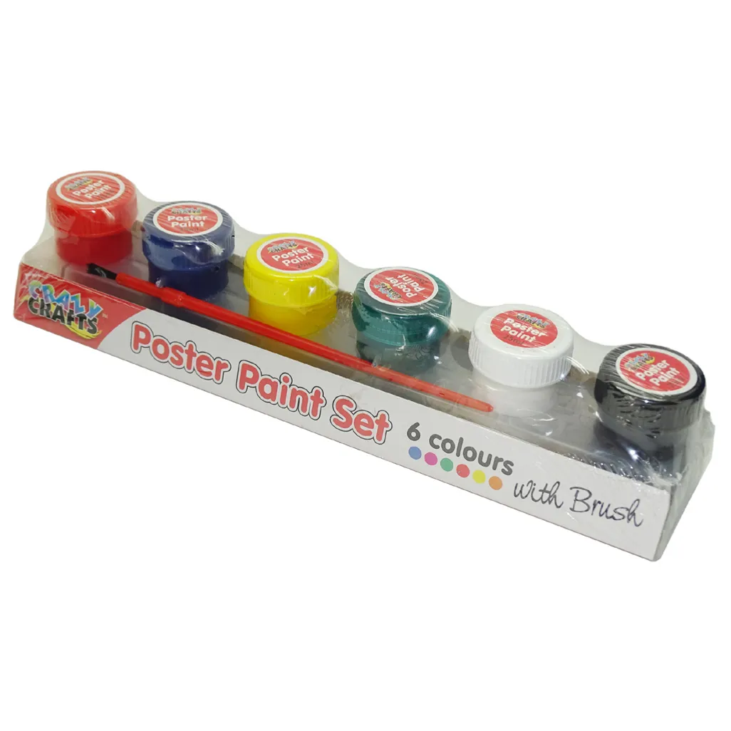 poster paint - 25ml - 6 pack