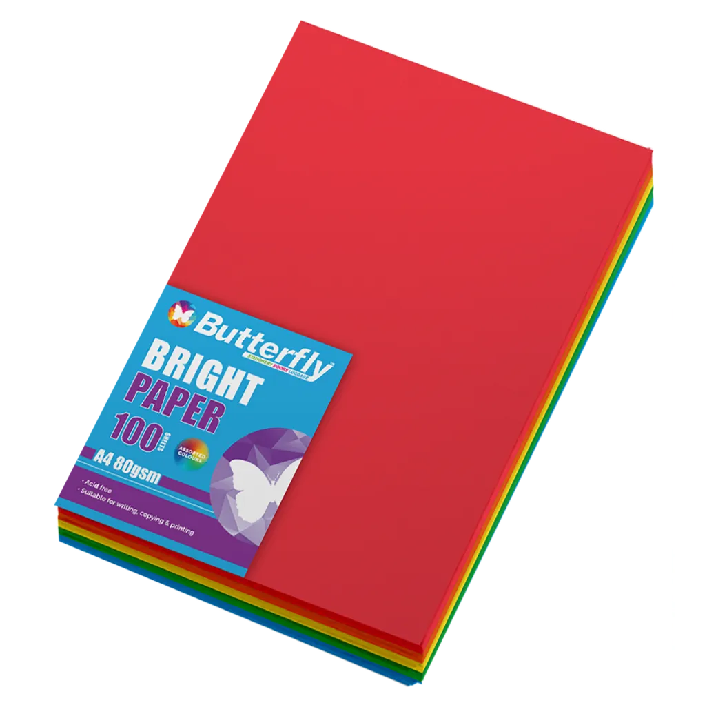 80gsm mixed paper reams - a4 - bright assorted - 100 pack | Office National