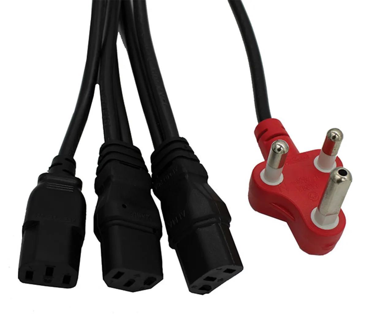 power cables - red dedicated