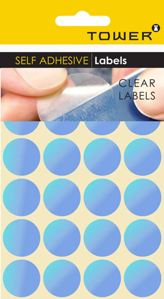 round transparent labels