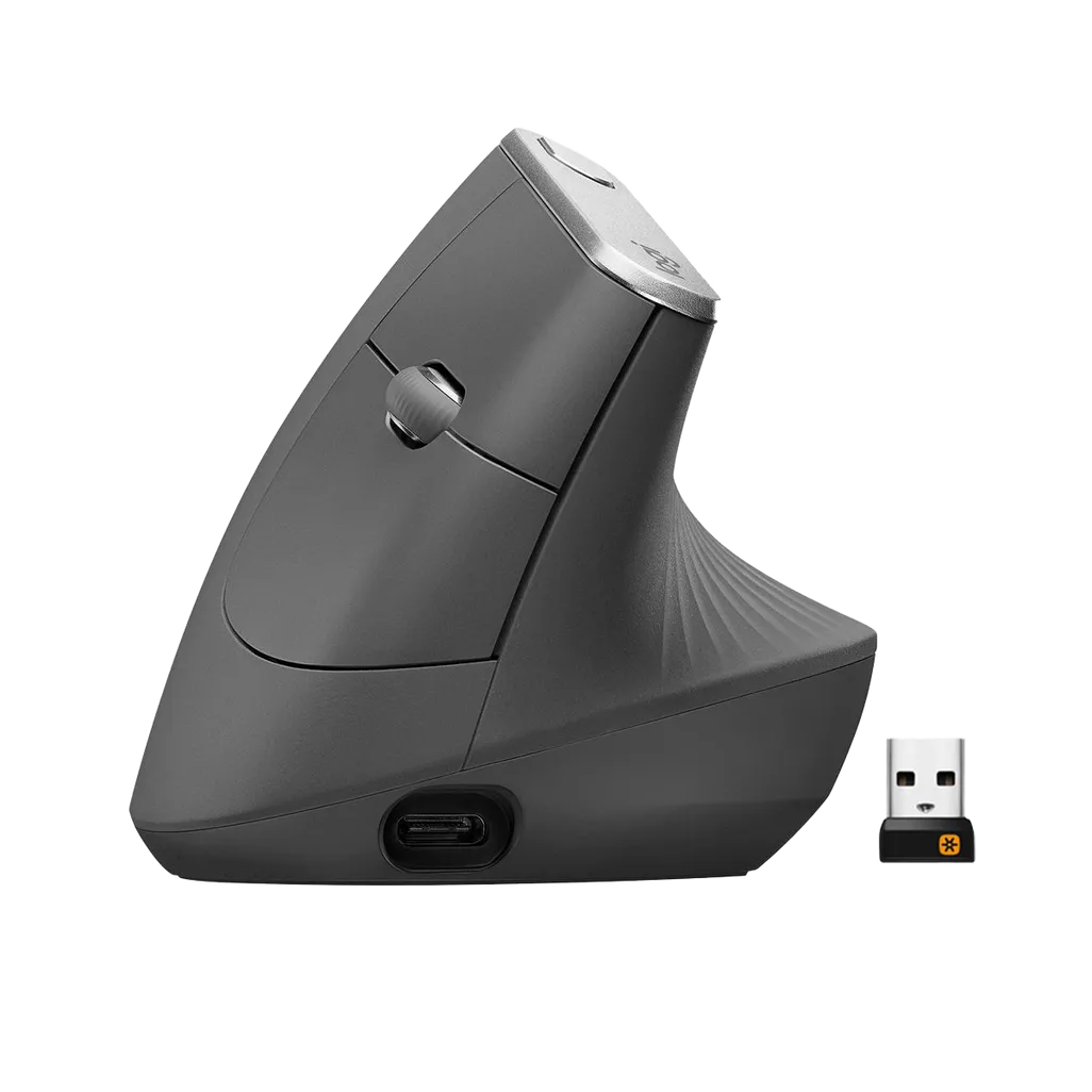 mx vertical advanced ergonomic mouse- mx vertical- black