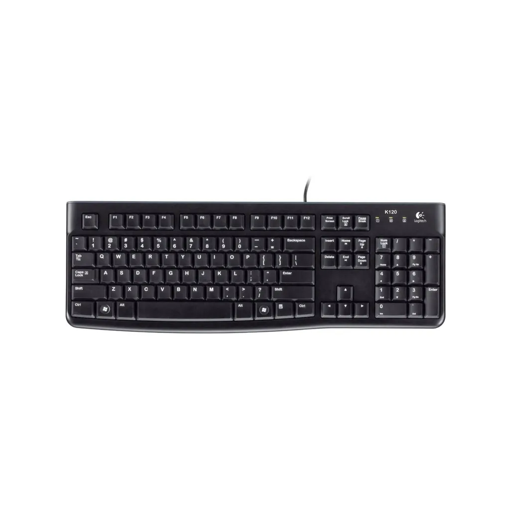 mk120 corded keyboard- mk120- black