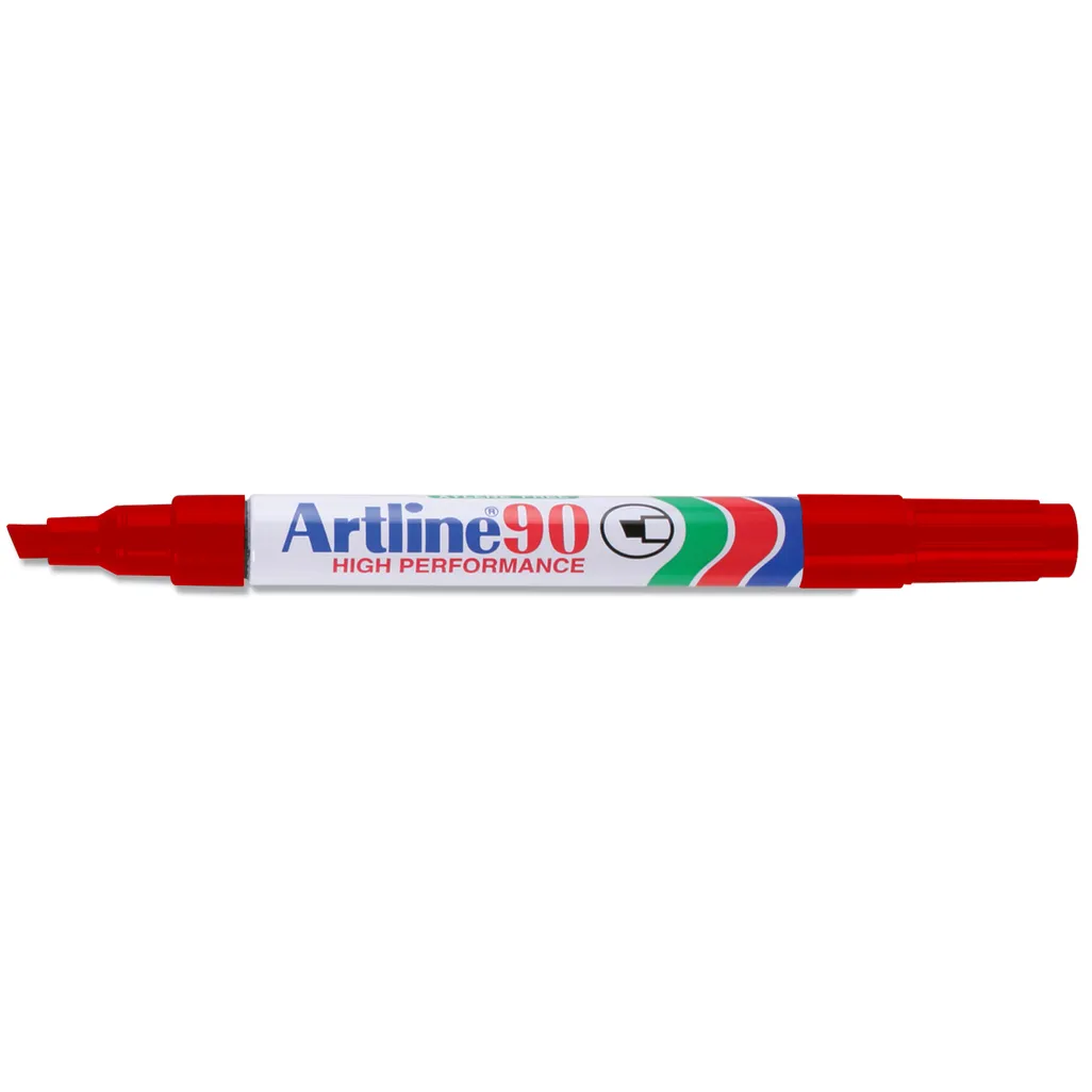 90 permanent marker - 2.0mm - 5.0mm - red