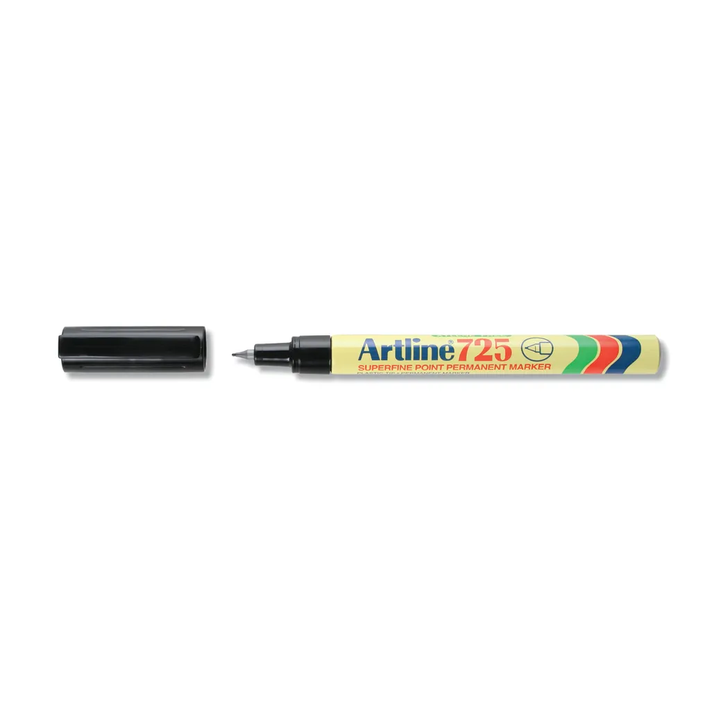 725 superfine tip permanent marker - 0.4mm - black