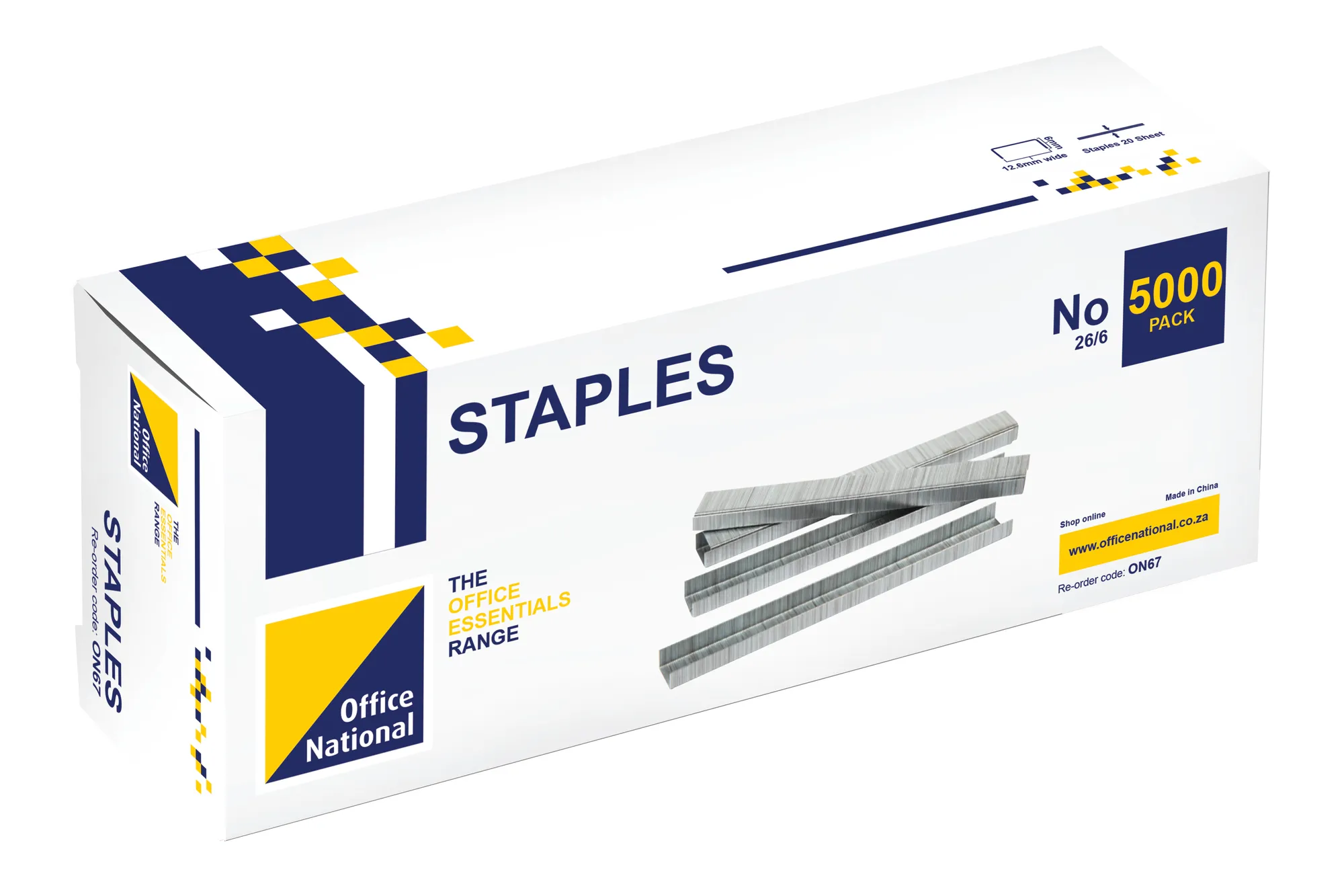 staples 26/6 5000 pack Office National