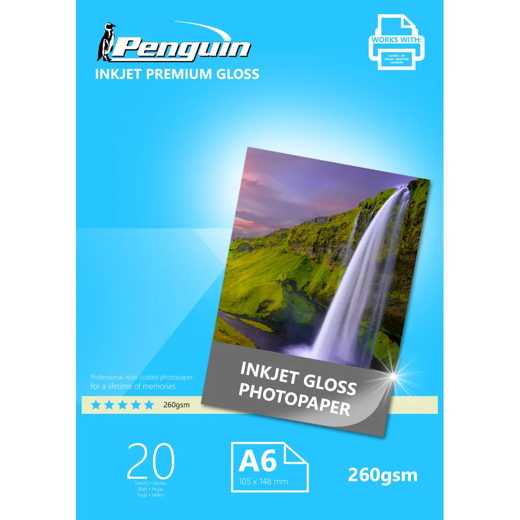 speciality paper media- a4 gloss inkjet - 260gsm 20 pack