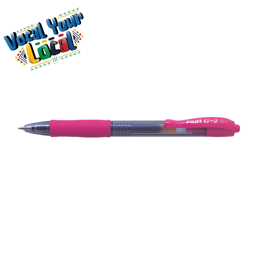 bl-g2 7 retractable gel rollerball pen - 0.7mm - pink