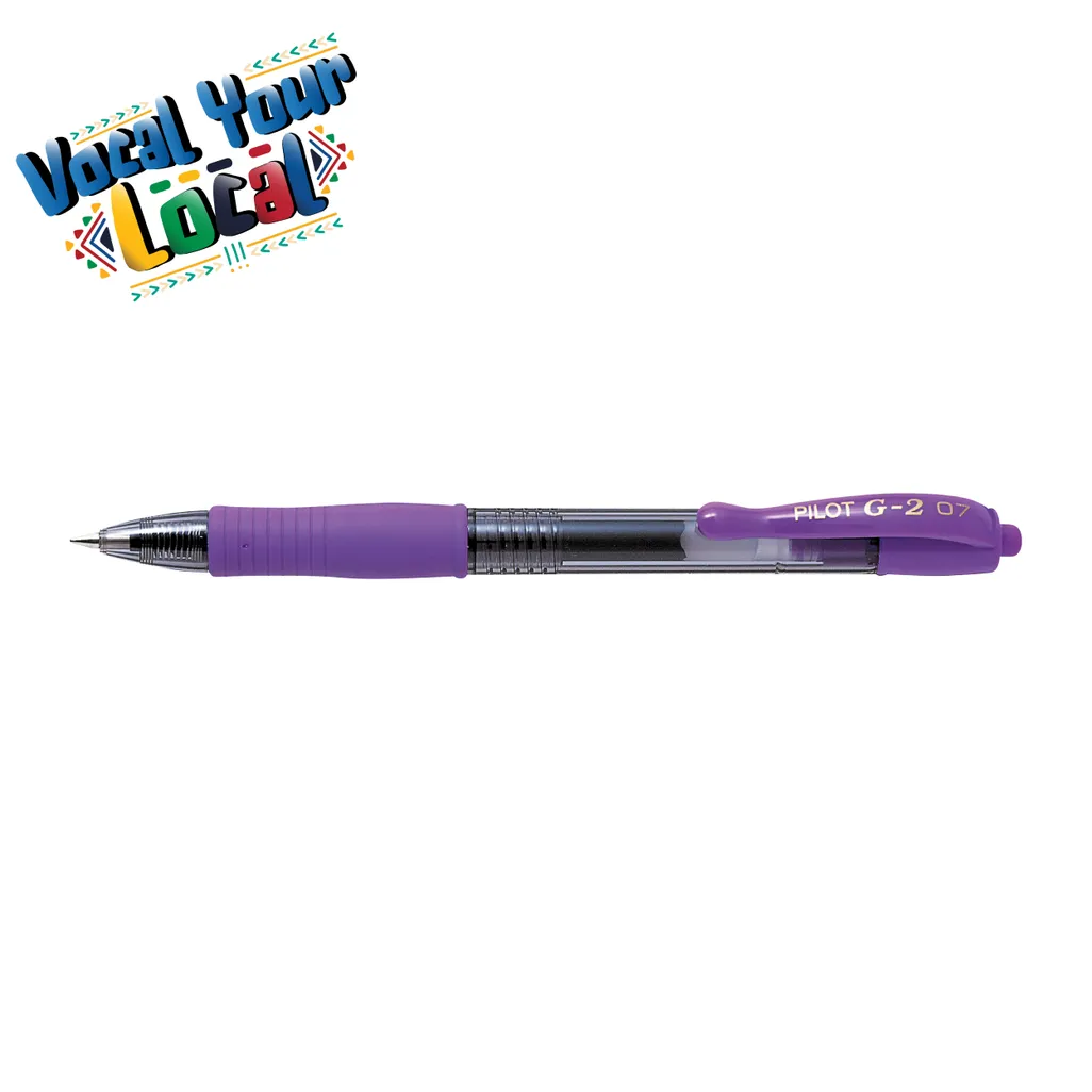 bl-g2 7 retractable gel rollerball pen - 0.7mm - violet
