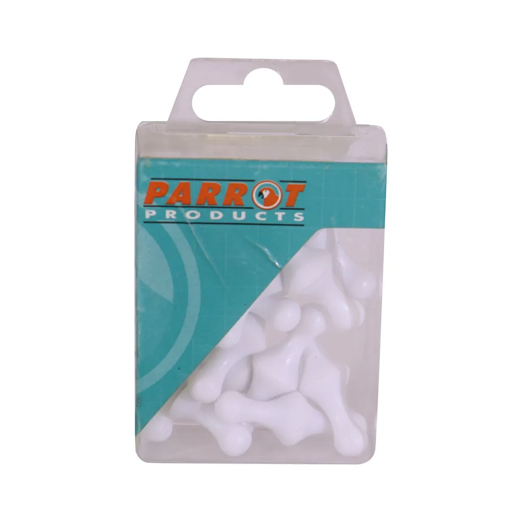 magnetic map pins - 16mm - white - 25 pack