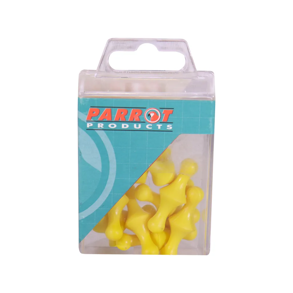 magnetic map pins - 16mm - yellow - 25 pack