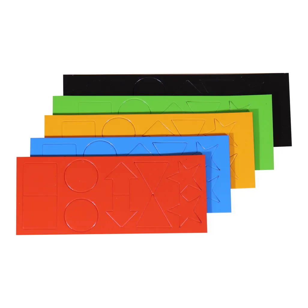 magnetic flexible shapes - 15mm - assorted - 50 pack