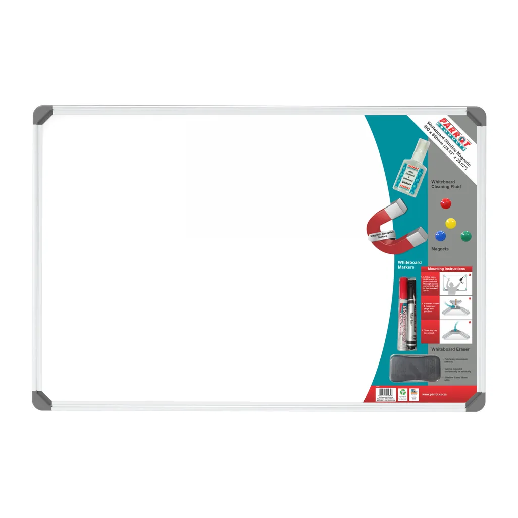 magnetic slimline retail whiteboards - 900 x 600mm - white