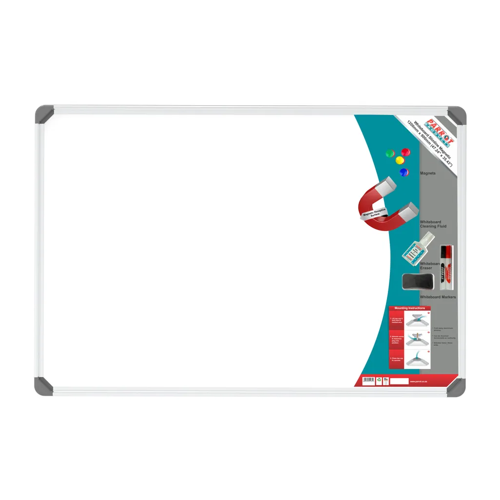 magnetic slimline retail whiteboards - 1200 x 900mm - white