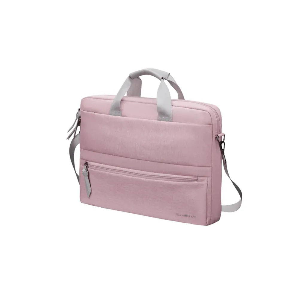 macy laptop shoulder bag- macy 15.6"- pink