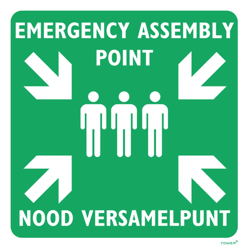 assembly point sign