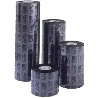 Zebra Wax Ribbon; 156mmx450m; 2300; Standard; 25mm core; 12/box