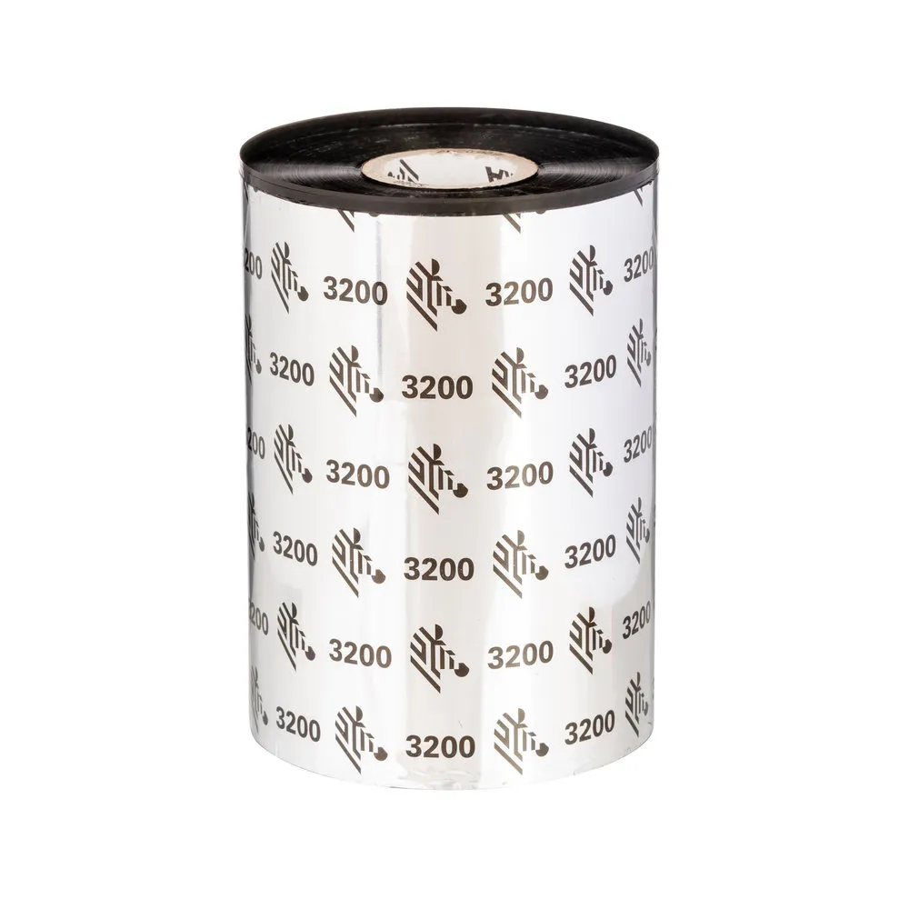 Zebra Wax/Resin Ribbon; 64mmx74m (2.52inx242ft); 3200; High Performance; 12mm (0.5in) core; 12/box
