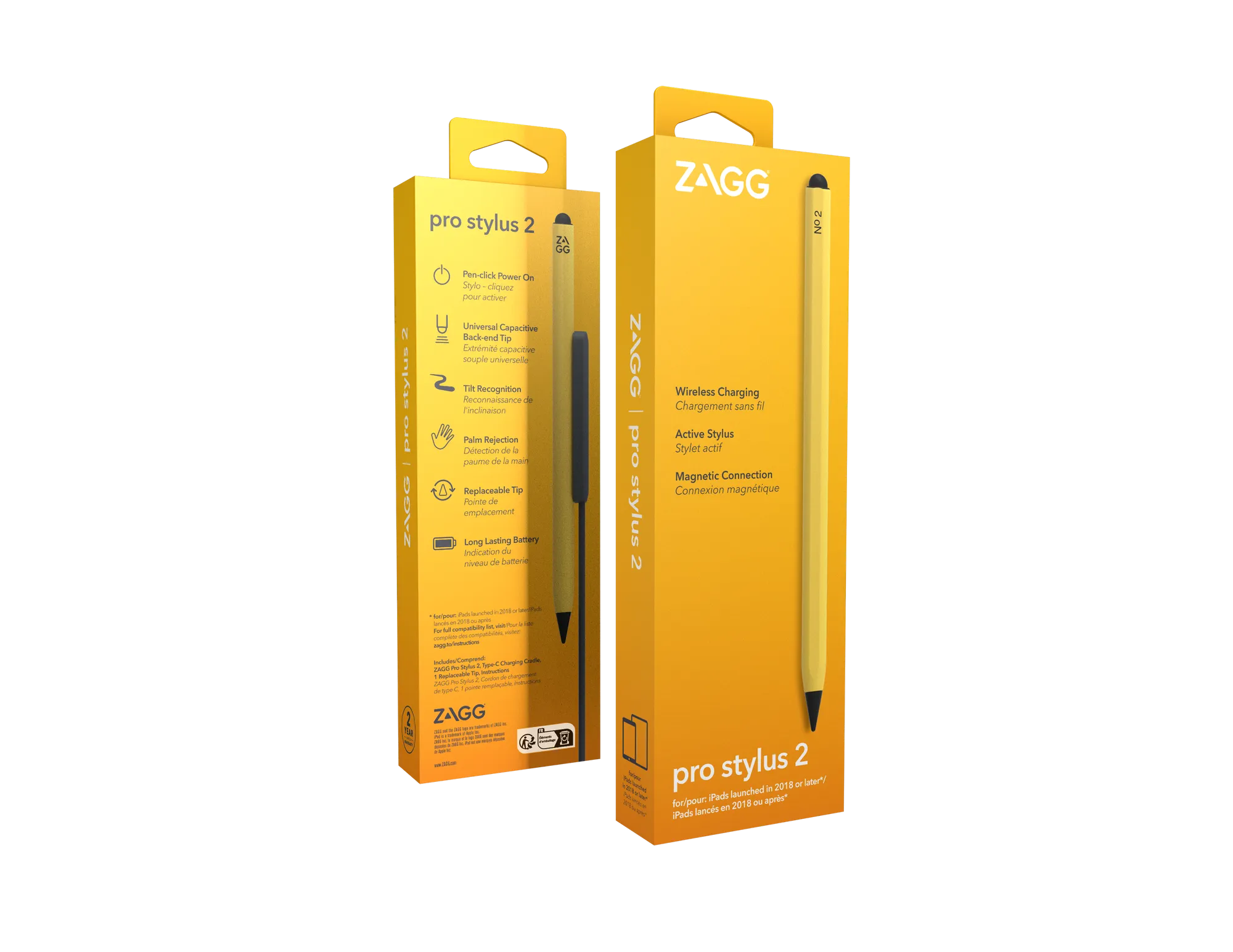 ZAGG-Pro Stylus 2-Universal Stylus-Yellow- Wirelessly charged