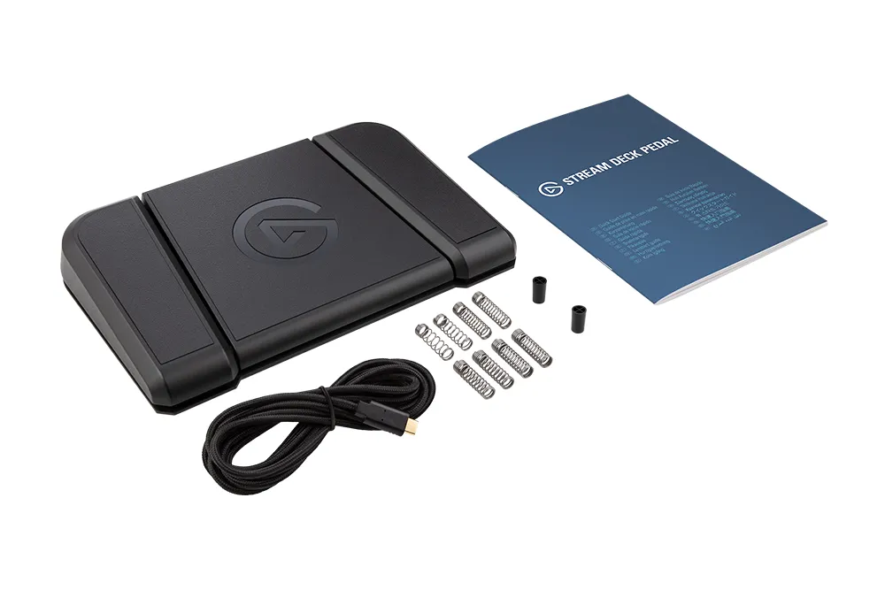 Elgato Stream Deck Pedal - Hands-Free Studio Controller; 3 x customizable foot pedals