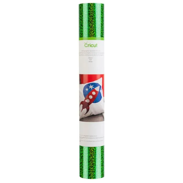 2004139 - Cricut Holographic Sparkle Iron-On 30x60cm (Green)