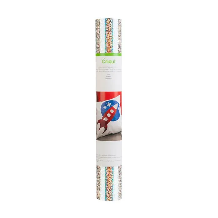 2004140 - Cricut Holographic Sparkle Iron-On 30x60cm (Silver)