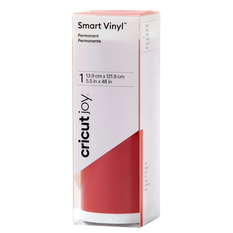 2009835 - Cricut Joy Permanent Smart Vinyl Red 13.9x121.9cm