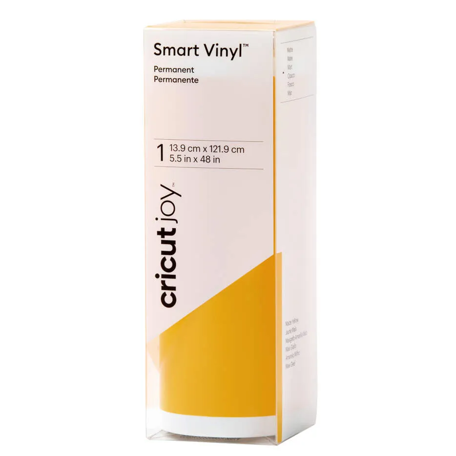 2009837 - Cricut Joy Permanent Smart Vinyl Maize yellow 13.9x121.9cm