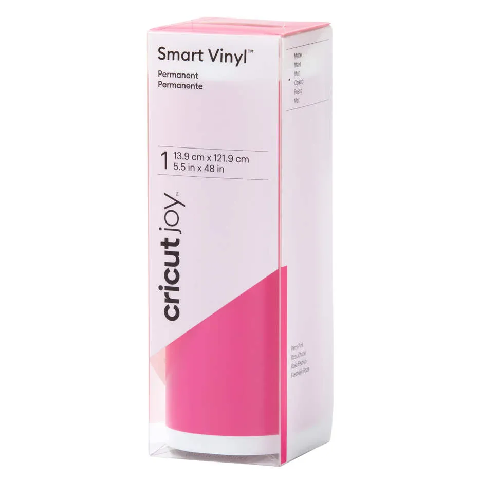 2009841 - Cricut Joy Permanent Smart Vinyl Party Pink 13.9x121.9cm