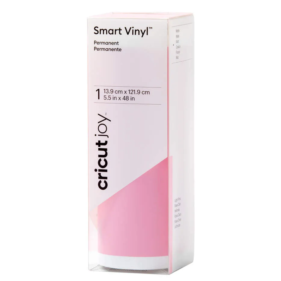 2009843 - Cricut Joy Permanent Smart Vinyl Light Pink 13.9x121.9cm
