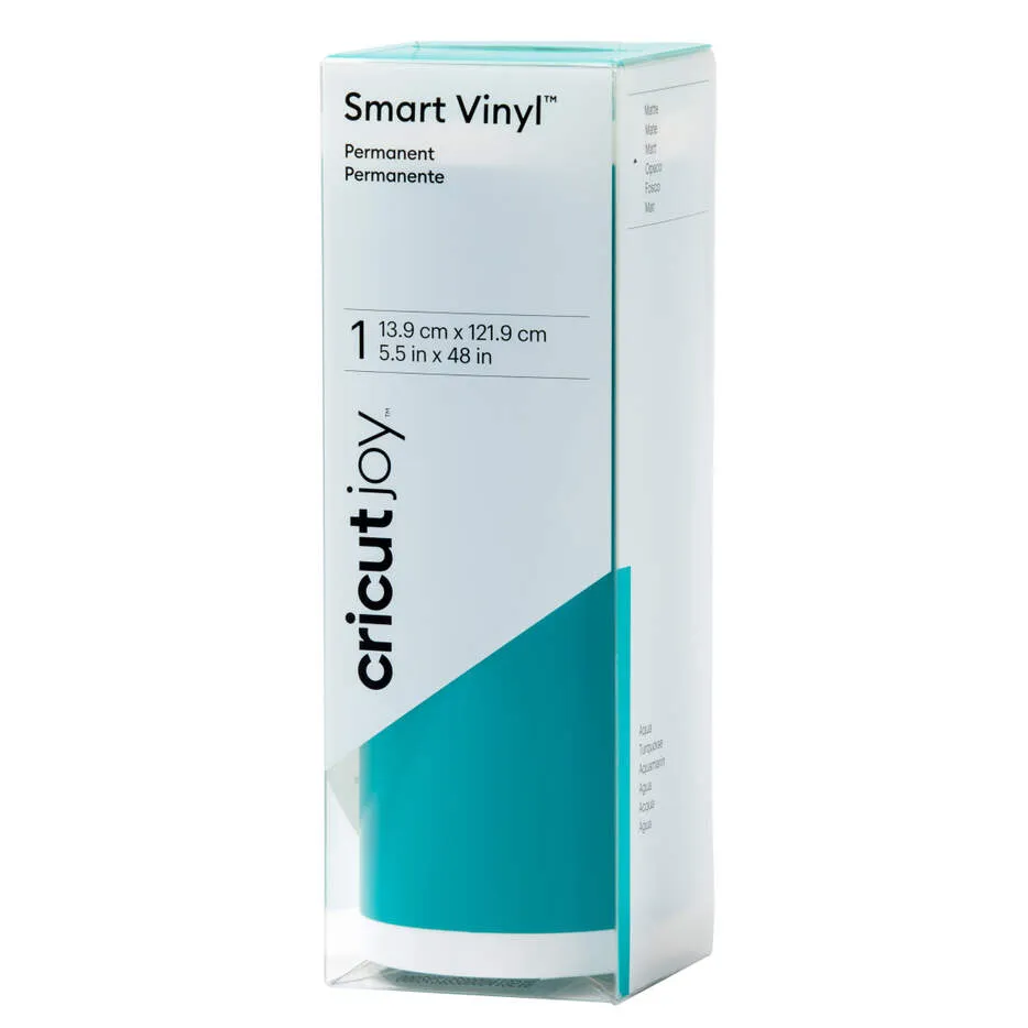 2009844 - Cricut Joy Permanent Smart Vinyl Aqua 13.9x121.9cm