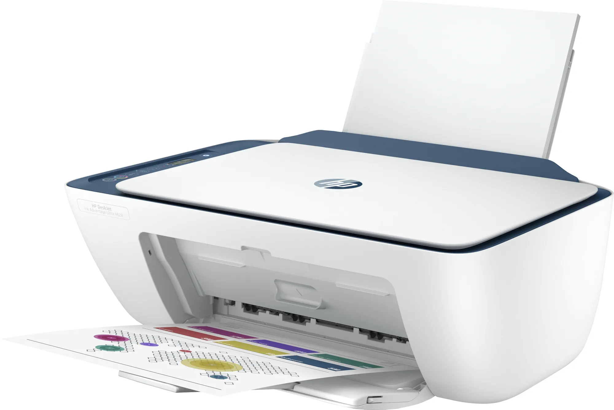 HP DeskJet IA Ultra 4828 AiO Printer A4 Ink; Print; copy; scan; wireless; 7.5 ppm (black) and 5.5 ppm (color).