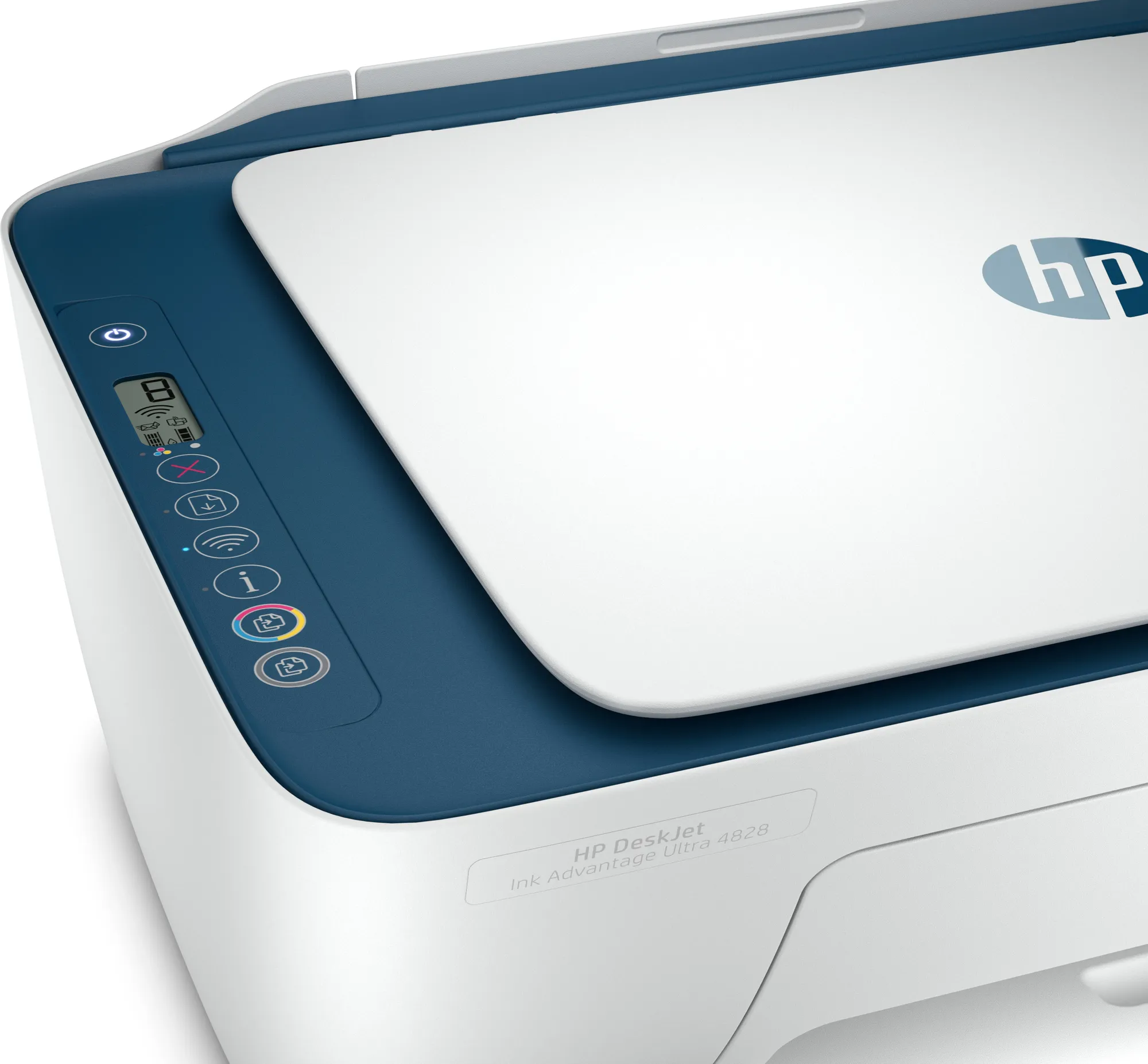 HP DeskJet IA Ultra 4828 AiO Printer A4 Ink; Print; copy; scan; wireless; 7.5 ppm (black) and 5.5 ppm (color).