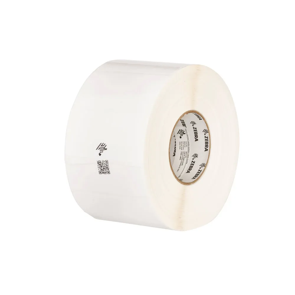 Zebra LABEL; POLYETHYLENE; 102X152MM; THERMAL TRANSFER; POLYE 3100T GLOSS;PERMANENT ADHESIVE; 76MM CORE