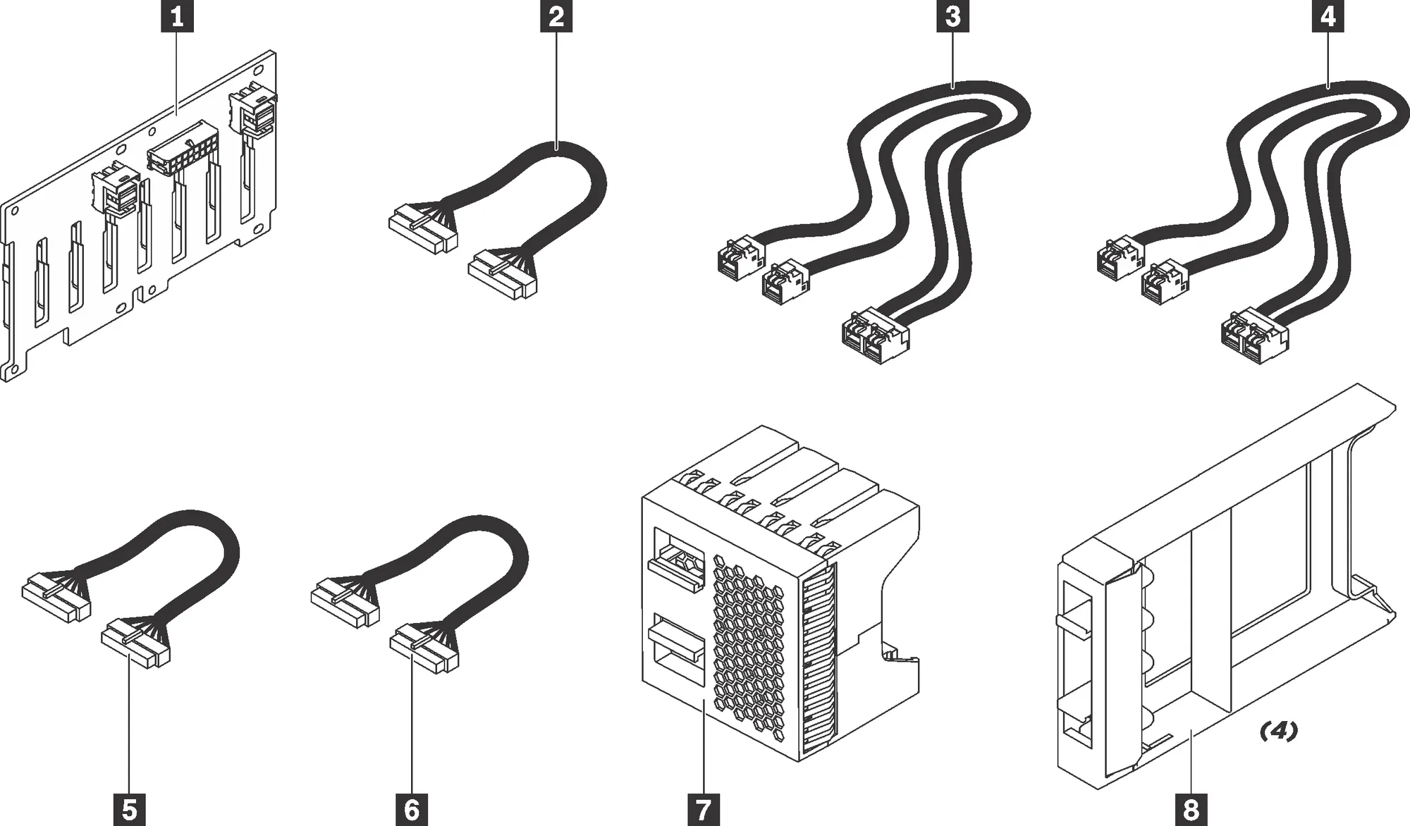 Lenovo DCG Thinksys Backplane SR 550/650 SFF 8B KIT