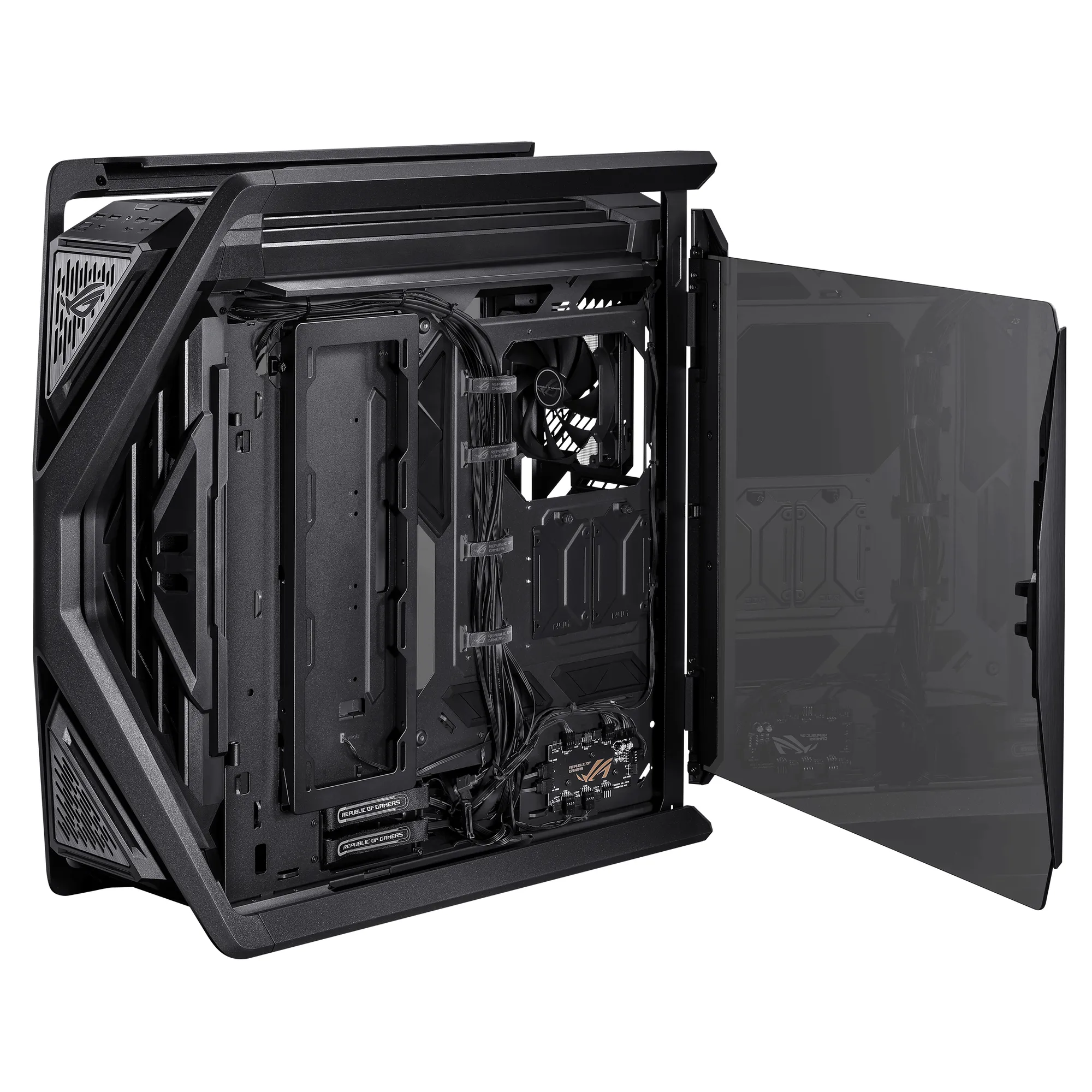 'ASUS Chassis/ EATX/ATX/Micro-ATX/Mini-ITX/Drive Bays:5x2.5'' Bay/2x2.5''/3.5'' Combo Bay. Expansion Slots: 9