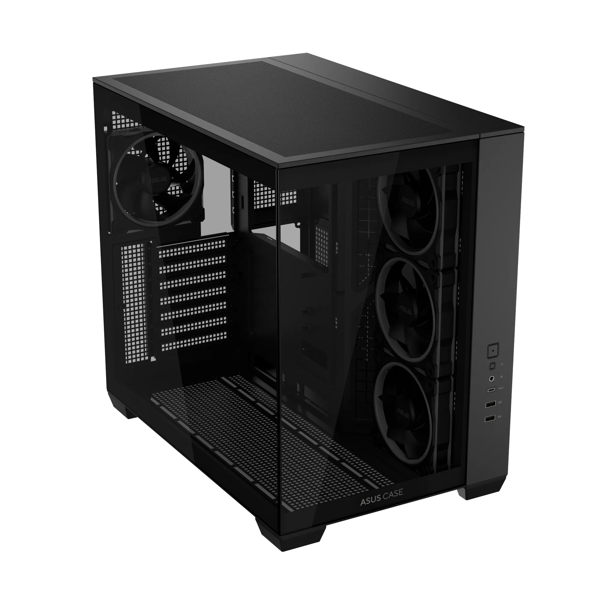 Asus Chassis/ATX/m-ATX/Mini-ITX/ 2x3.5/3x2.5in bay.. Top Radiator: 120/240/360mm. Dim:479 x 220 x 450 mm. Weight: 8.9kg