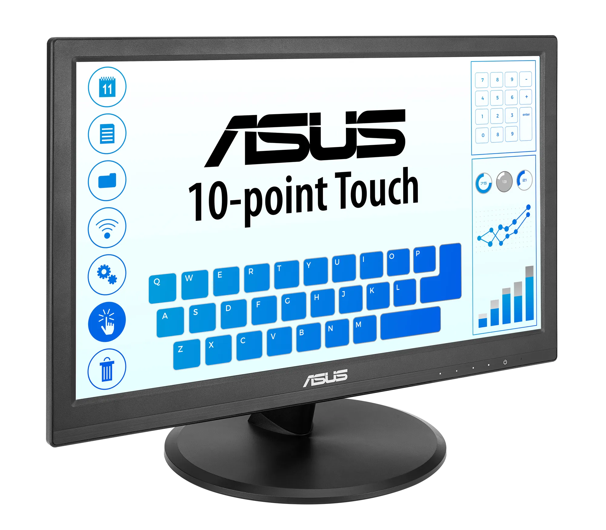 Asus VT169HE|Touch|15.6 FHD|PSS|60Hz|AR16:9|5ms - GTG|220 NITS|1000:1|VA (H170/V170)-|1XVGA|1xHDMI|Vesa WM|