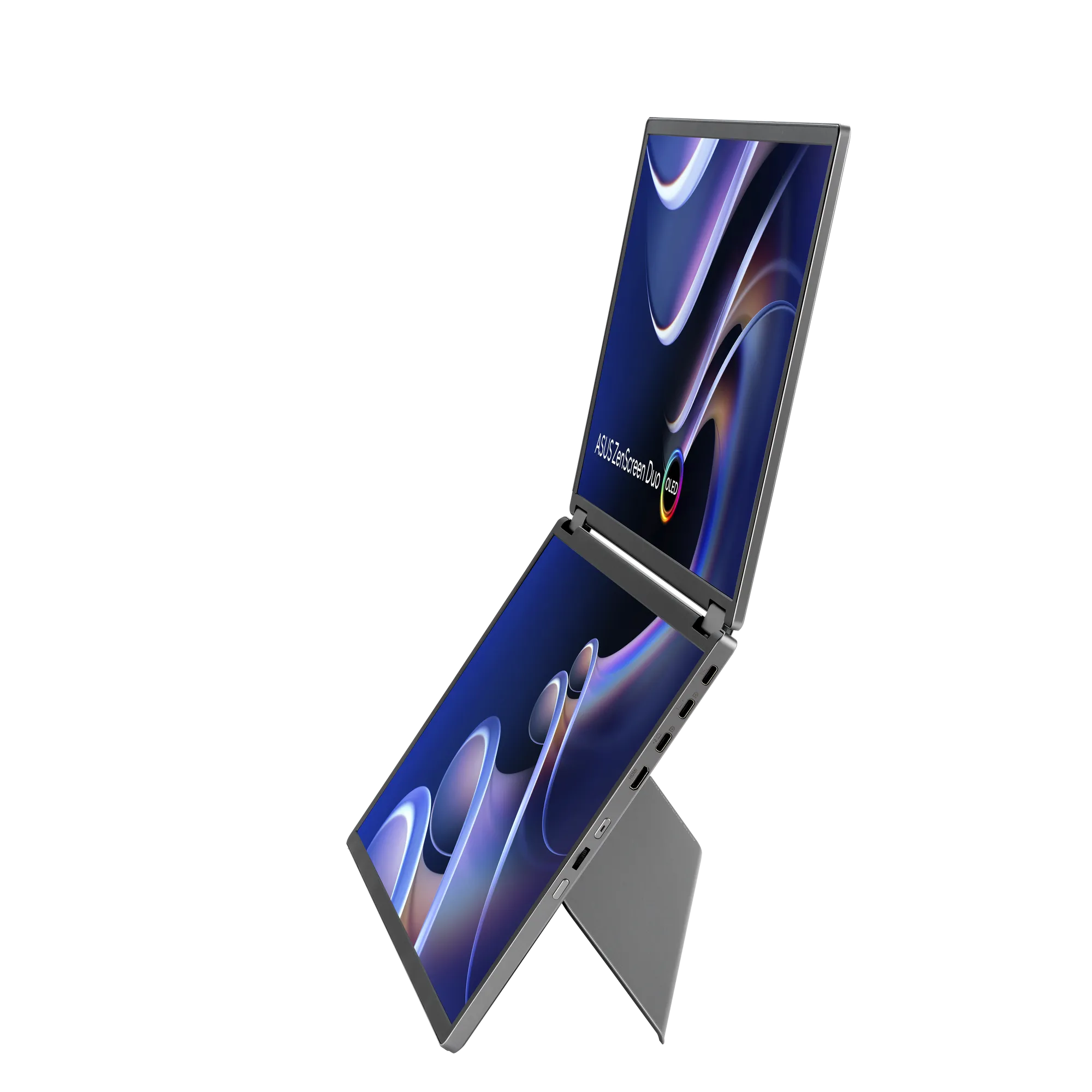 Asus MQ149CD|Portable|Dual Screen|14 OLED|DCI-P3|60Hz|AR 16:10|1ms - GTG|500 NITS|C100K|VA 176|2XUSB-C /(DP|1xMini HDMI|