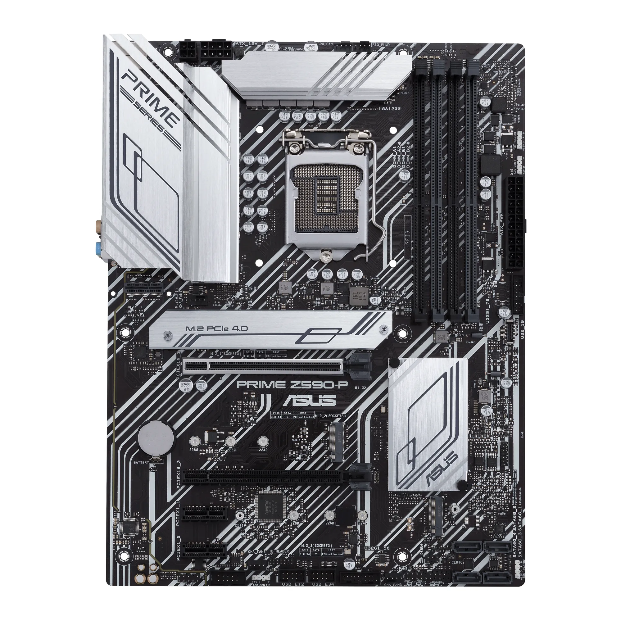 LGA1200 for 10th&11th Gen;Z590;4xDIMM; 128GB;DDR4;1xPCIe4.0/3.0x16;supports 3xM.2 slots&4xSATA;