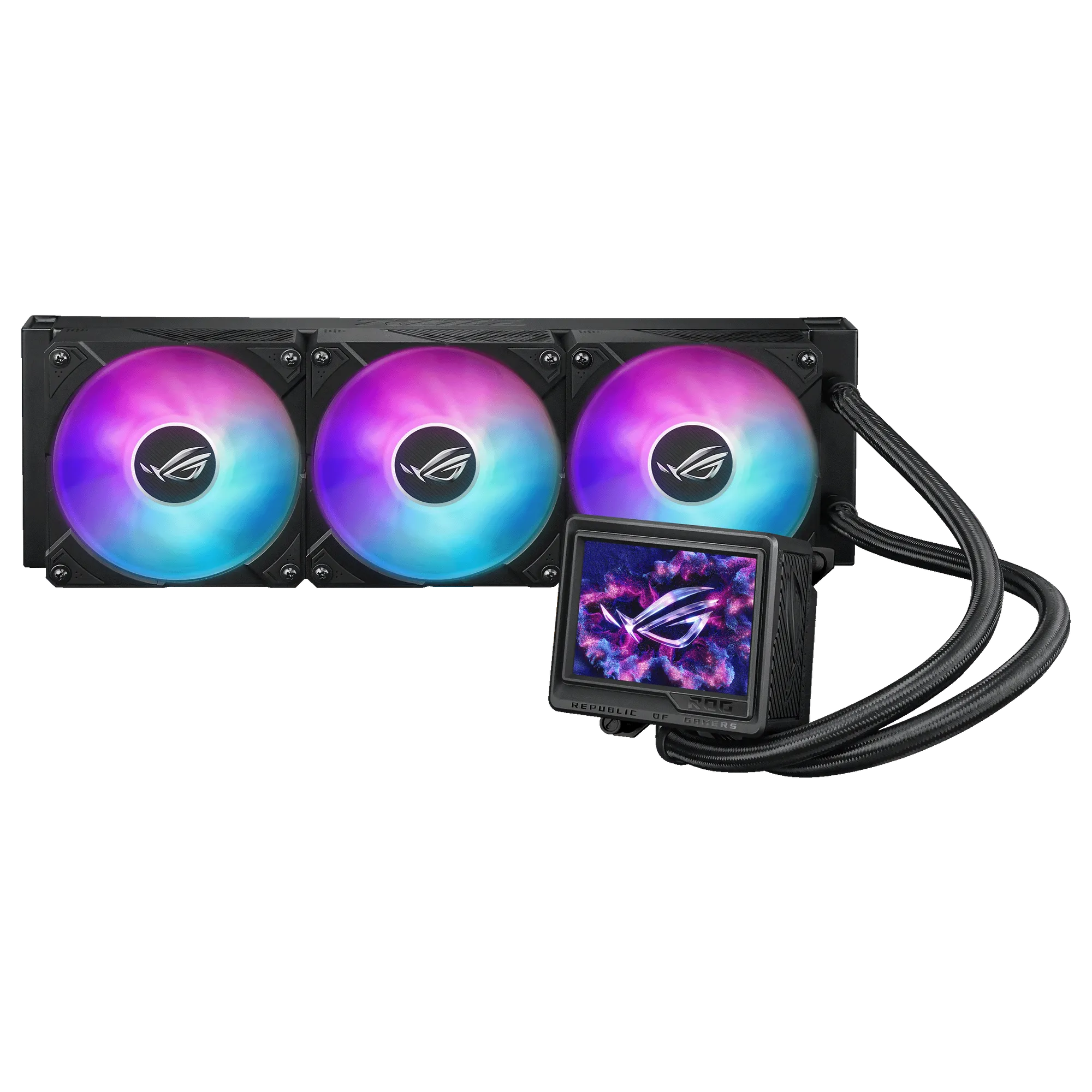 Asus Cooler Water block dimention: 89x91x108 mm. Block Material (CPU Plate):Copper. Radiator Dimension: 399.5x120x30mm