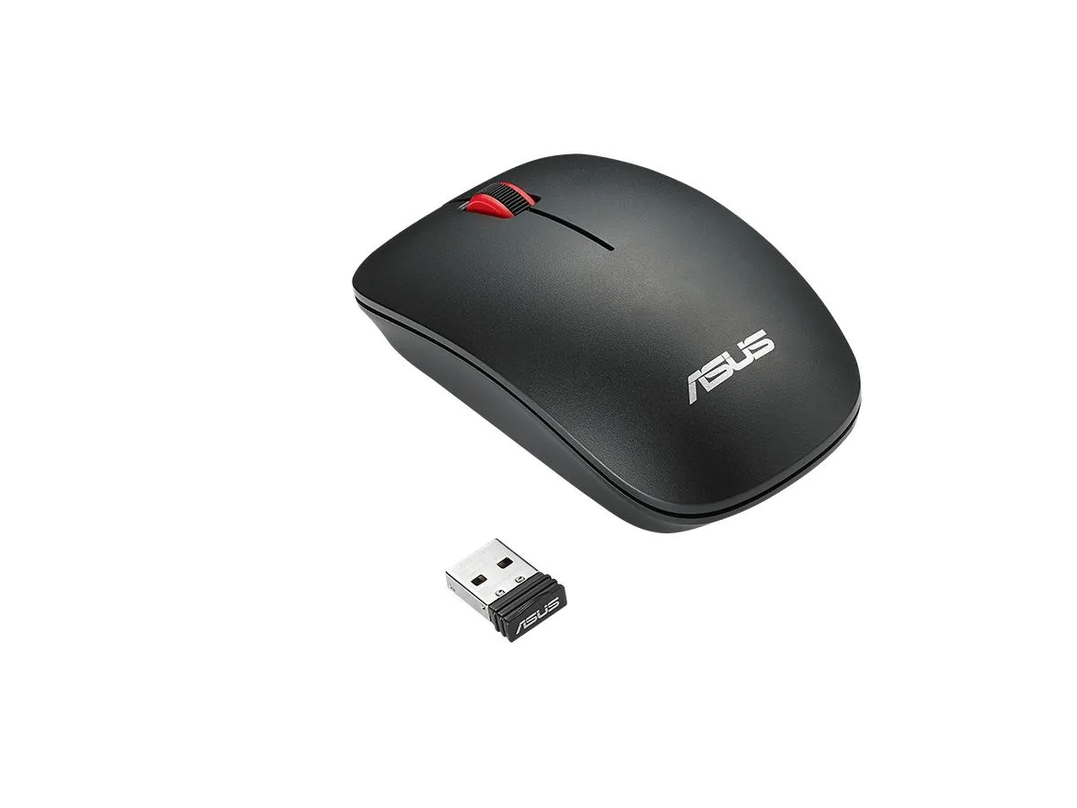 Asus WIRELESS MOUSE WT300|Matte Black_Red|1000/1600 dpi|Up to 15 months of battery life